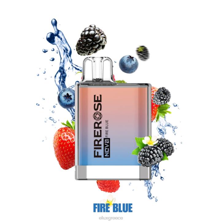 PXRV26 - ELUX vape Greece μπλε της φωτιάς Elux Firerose Nova 600 ρουφηξιές ατμούς μιας χρήσης